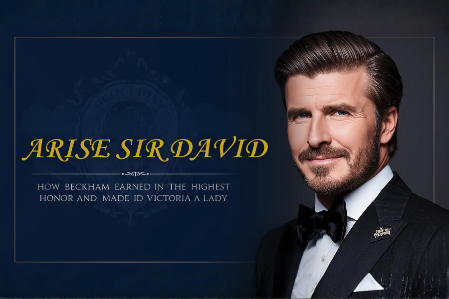 david becham receives the honorary sir title